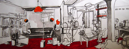 Red indoor