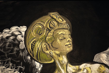 Tattooed angel (detail)