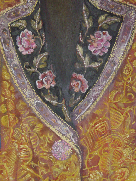 detail robe rose