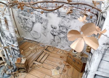 Cabane affable vue d'atelier