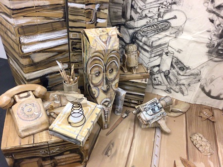 LA BIBLIOTHEQUE, détail